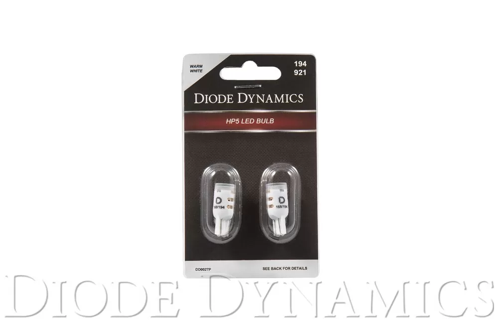 Diode Dynamics 194 LED Bulb HP5 LED Warm White Short Pair