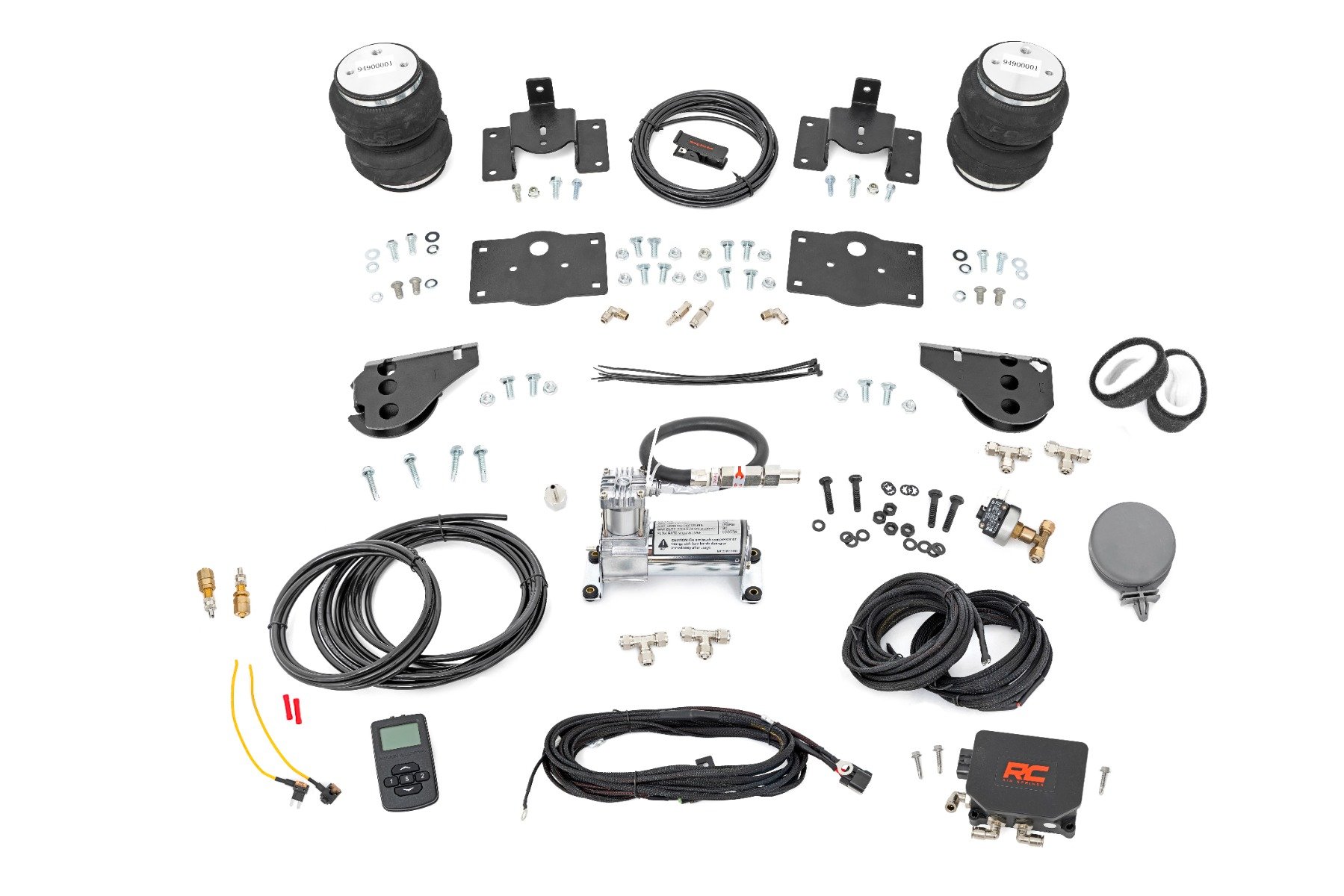 Rough Country Air Spring Kit W/compressor Wireless Controller (09-24 Dodge Ram 1500 / Ram 1500/1500 Classic | 4WD/RWD)