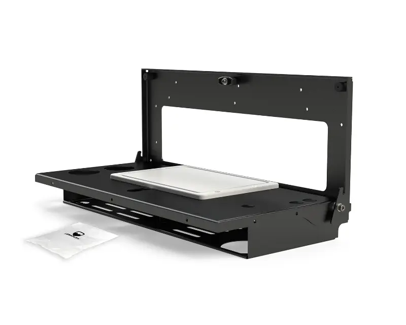 TeraFlex Safari Tailgate Table for Jeep Wrangler 2007-2024 & Ford Bronco 2021-2024, Black Steel