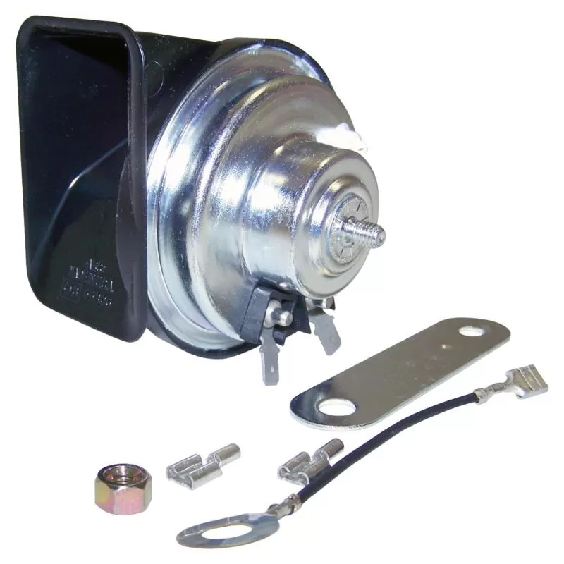 Crown Automotive Jeep Replacement Horn - Metal, Fits Cherokee, CJ, Wrangler 1976-1990