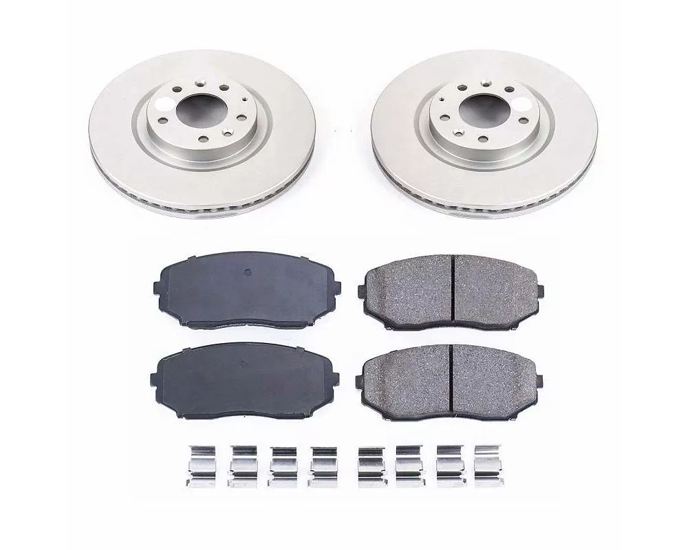 PowerStop Power Stop Z17 Evolution Geomet Coated Brake Kit Front Mazda CX-9