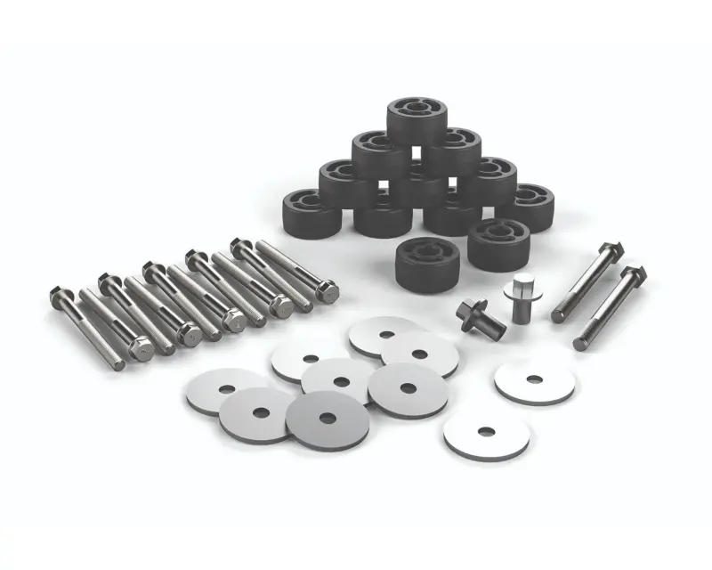 TeraFlex 1.25" Body Lift Kit for Jeep Wrangler JK 2007-2018 - Easy Bolt-On Installation