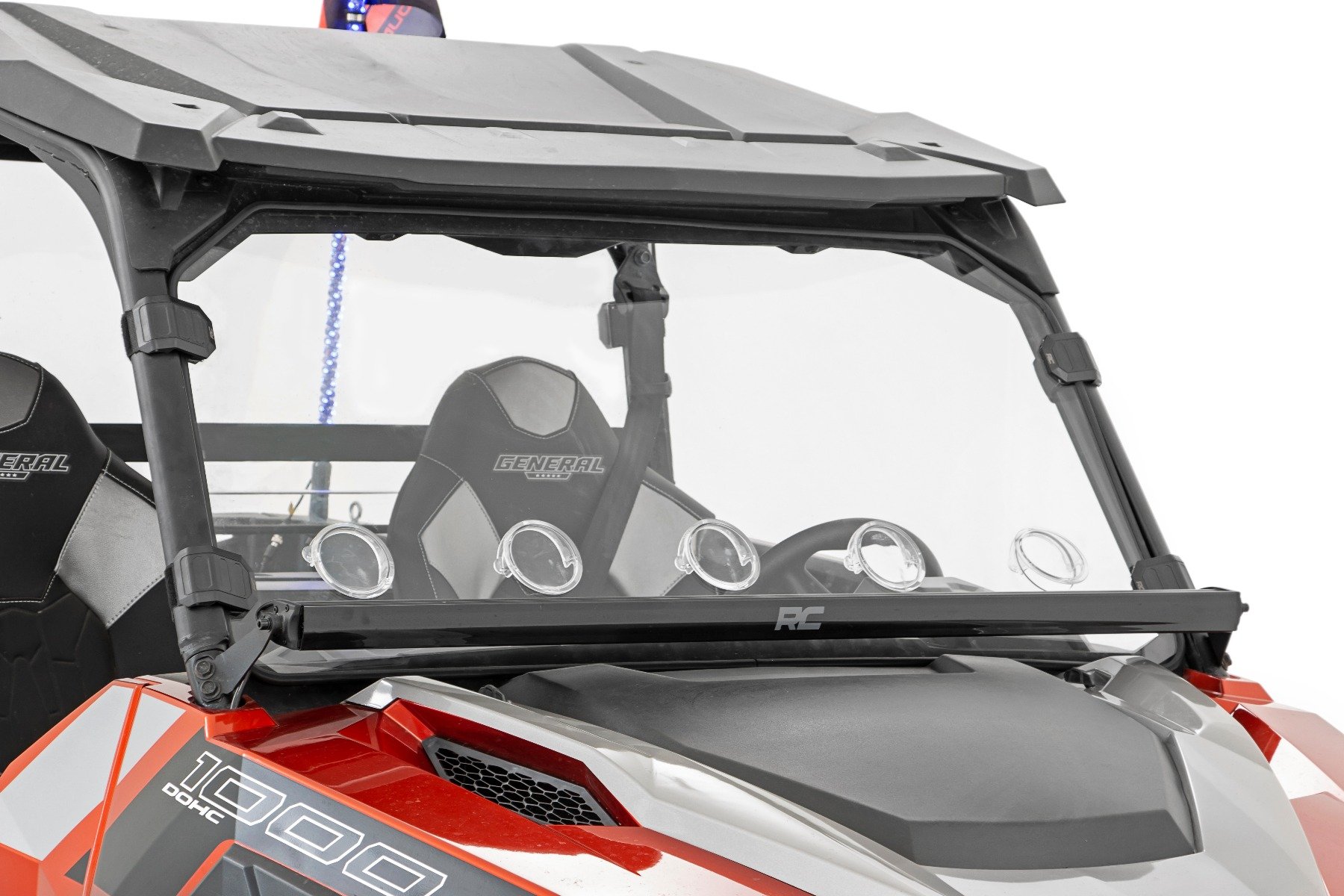 Rough Country Vented Full Windshield Scratch Resistant (16-25 Honda / Polaris (multiple))