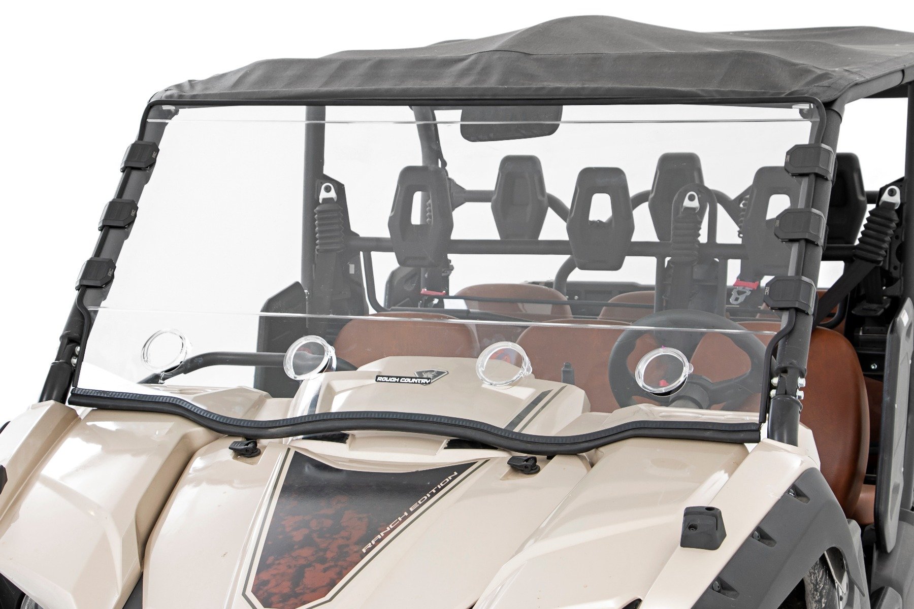 Rough Country Vented Full Windshield Scratch Resistant (14-25 Yamaha (multiple))