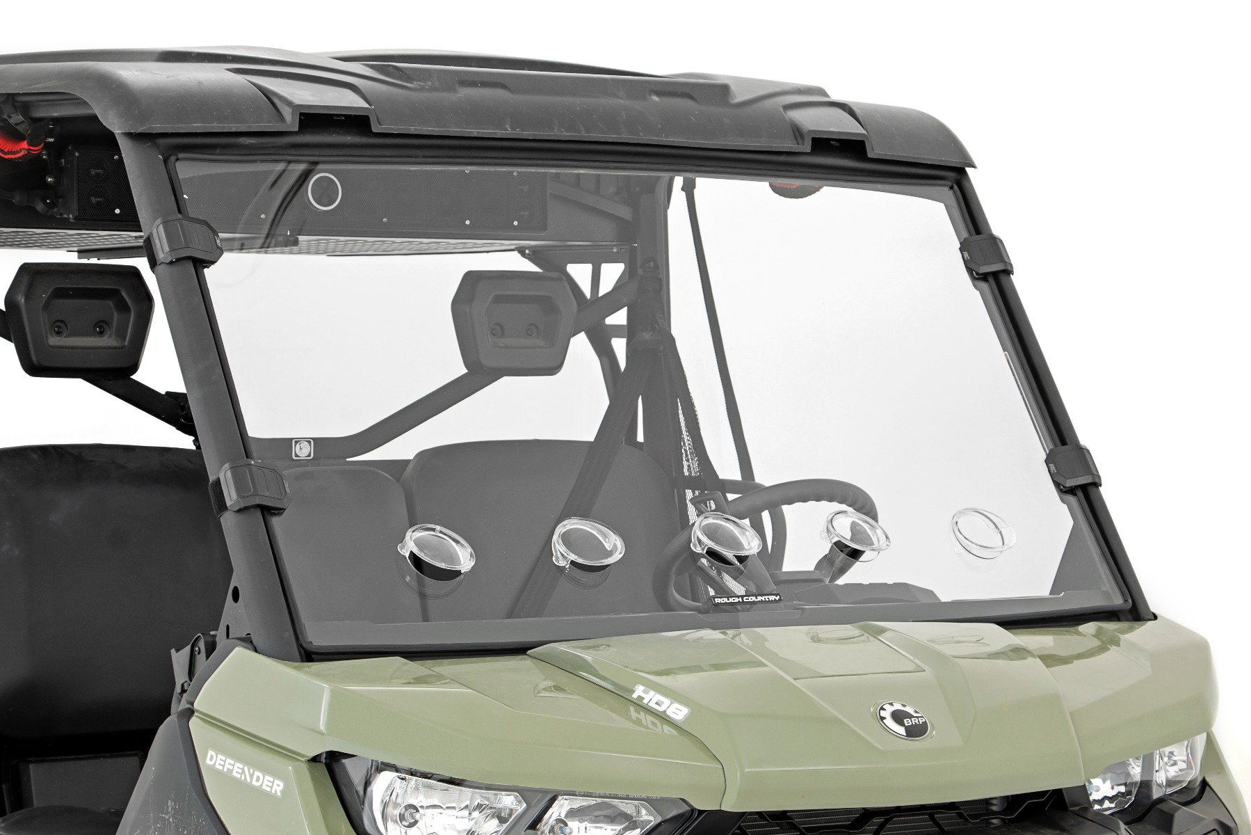 Rough Country Vented Full Windshield Scratch Resistant (16-25 Can-Am (multiple) | 6 X 6)