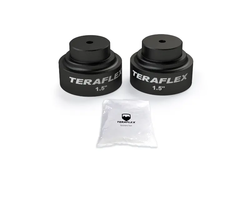 TeraFlex 1.5" Rear Upper Bump Stop Strike Pad Extension Kit for Jeep Gladiator JT 2020-2024