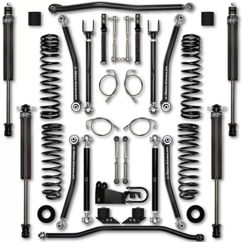 Rock Krawler 3.5"Inch X Factor Lift Kit w | Stage 1 Shocks Jeep Wrangler JK 2Door 2007-2018