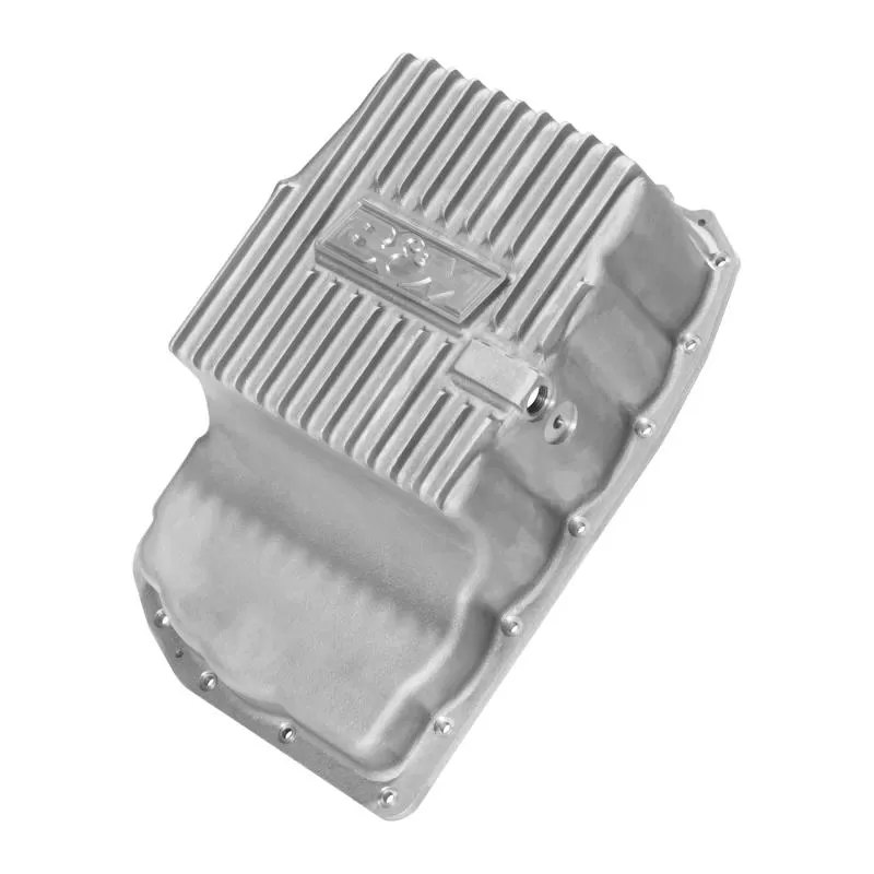 B&M BM-70392 Cast Aluminum Trans Pan for 6L80E - Natural | Custom Offsets