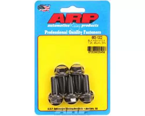ARP Fasteners 663-1002-ARPBT ARP M10 x 1.25 x 25 Hex Black Oxide Bolts ...