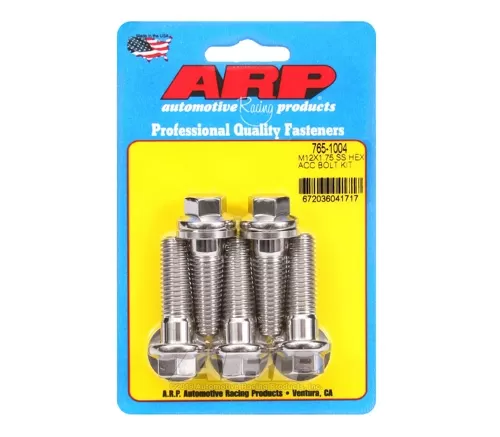 ARP Fasteners 765-1004-ARPBT ARP M12 x 1.75 x 40 Hex Black SS Bolts (5 ...