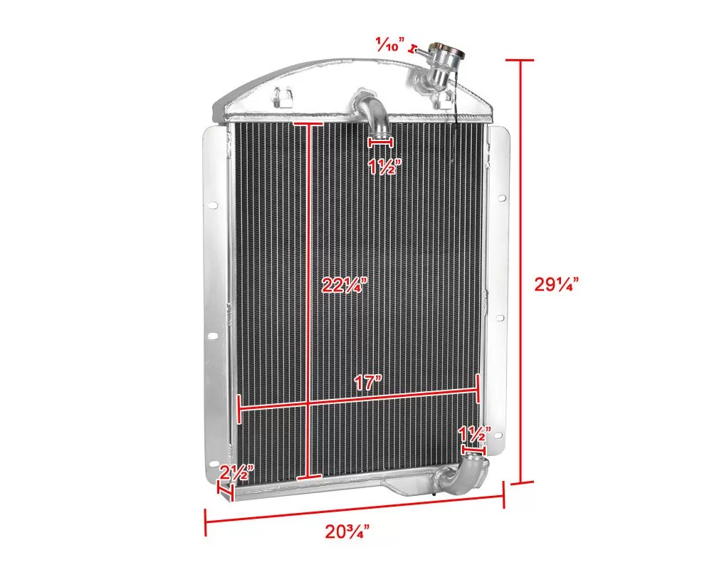 Off Road Car Rear Radiator Spec-D Tuning RAD3-CVPIK41-SPECD Spec-D Aluminum 3-Row Performance ...