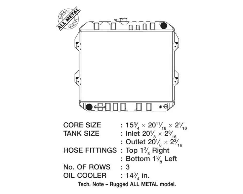 CSF CSF-2314 OEM Replacement Radiator Toyota 4Runner 1992-1995 ...