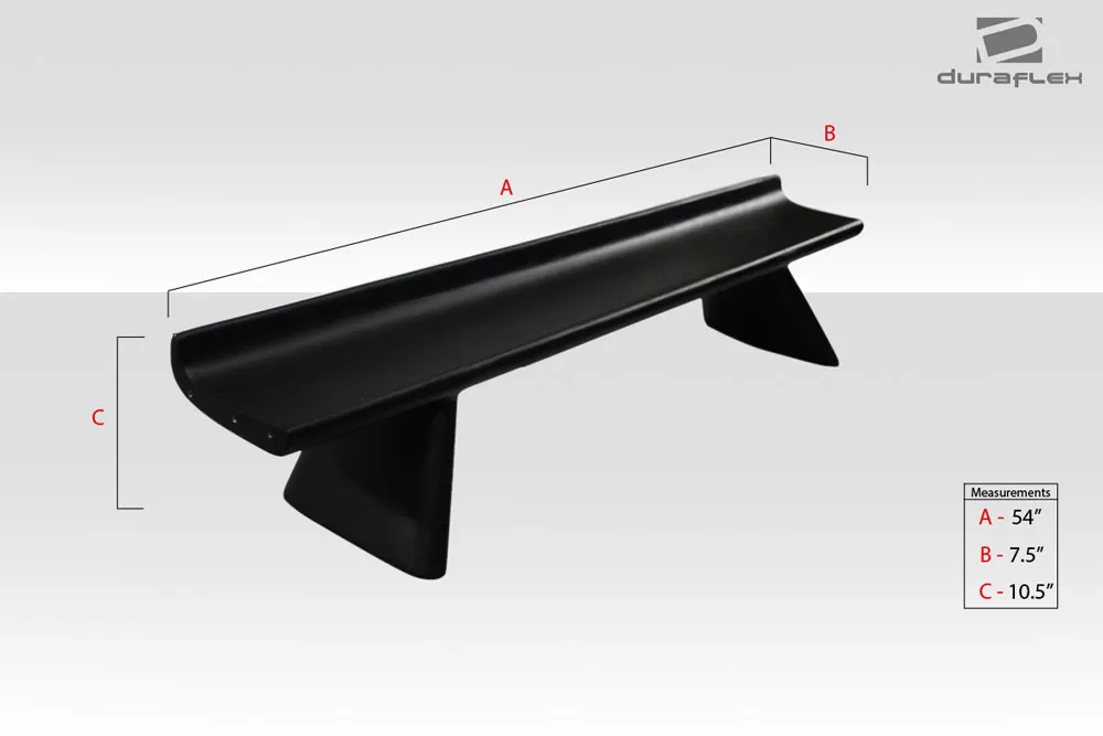 Cobra R Rear Wing Duraflex 102213-DURFL Universal Cobra R Wing Spoiler Body Kit - 1 Piece ...