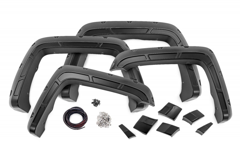 Rough Country AG11611RC Defender Pocket Fender Flares Flat Black