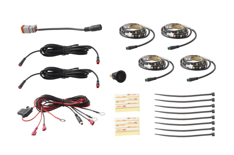 Diode Dynamics DD0445DIOD RGBW Multicolor Grille LED Kit 4PC Fitment