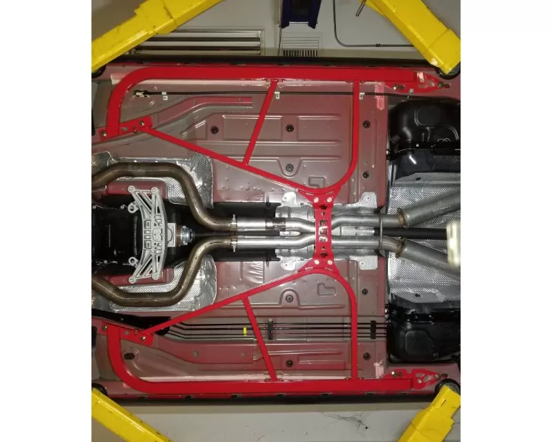 BMR Suspension SFC110R-BMR Subframe Connectors Bolt-on Red Dodge ...