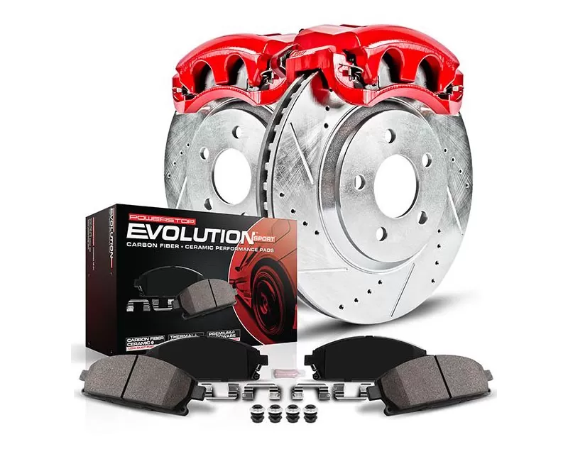 PowerStop KC6497-PS Power Stop Z23 Evolution Kit w/Calipers Front