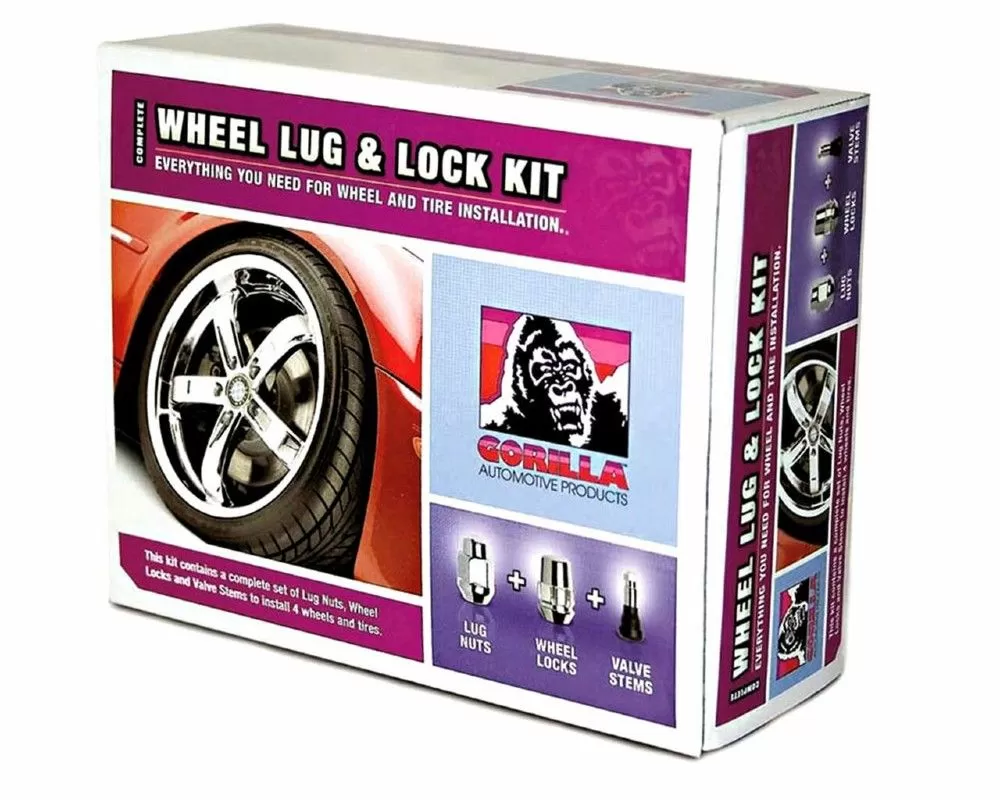 Gorilla Automotive 24 Lug Set 12mm x 1.5 Spline Pass Chrome