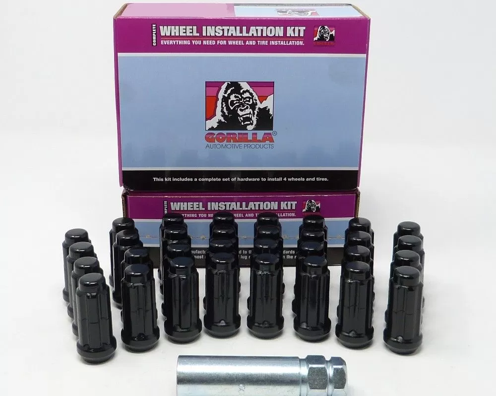 Gorilla Automotive 24 Lug Set 12mm x 1.5 Spline Pass Chrome