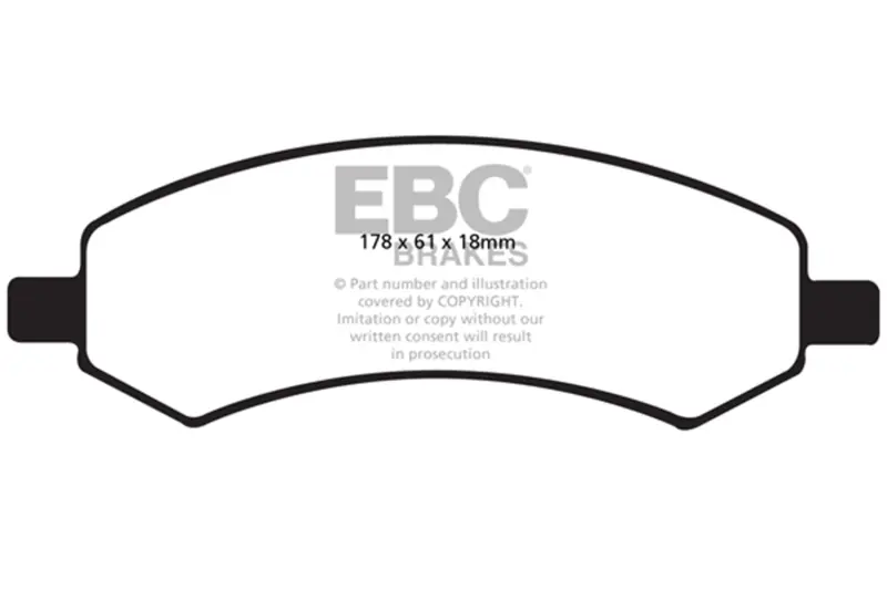 EBC Extra Duty Front Brake Pads | 06-11 Dodge Ram 1500 Mega Cab 2WD main image 0