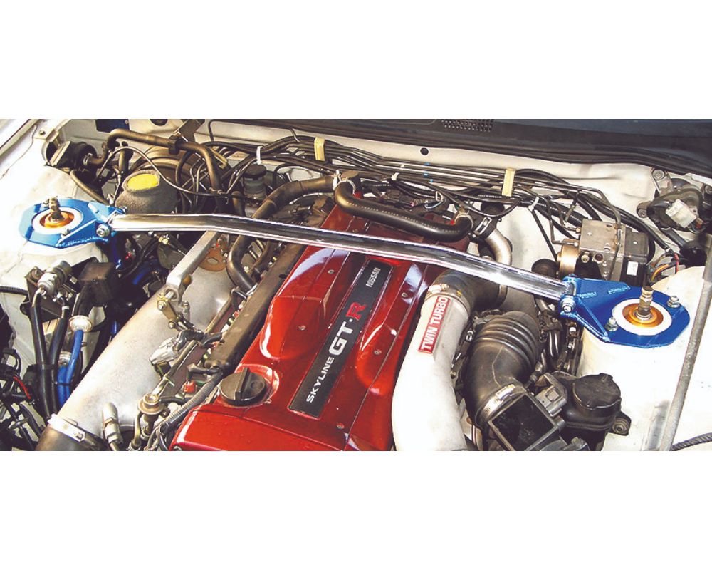 Cusco Strut Bar OS Front Skyline GT-R BNR32 w/ Brake Master Cylinder Stopper (S/O, No Cancellations) main image 0