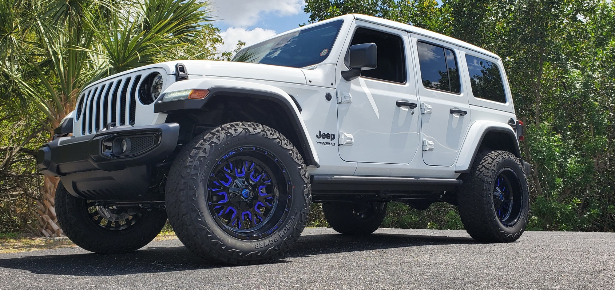 2021 Jeep Wrangler Sahara Unlimited with Venom Power Terra Hunter XT wheels