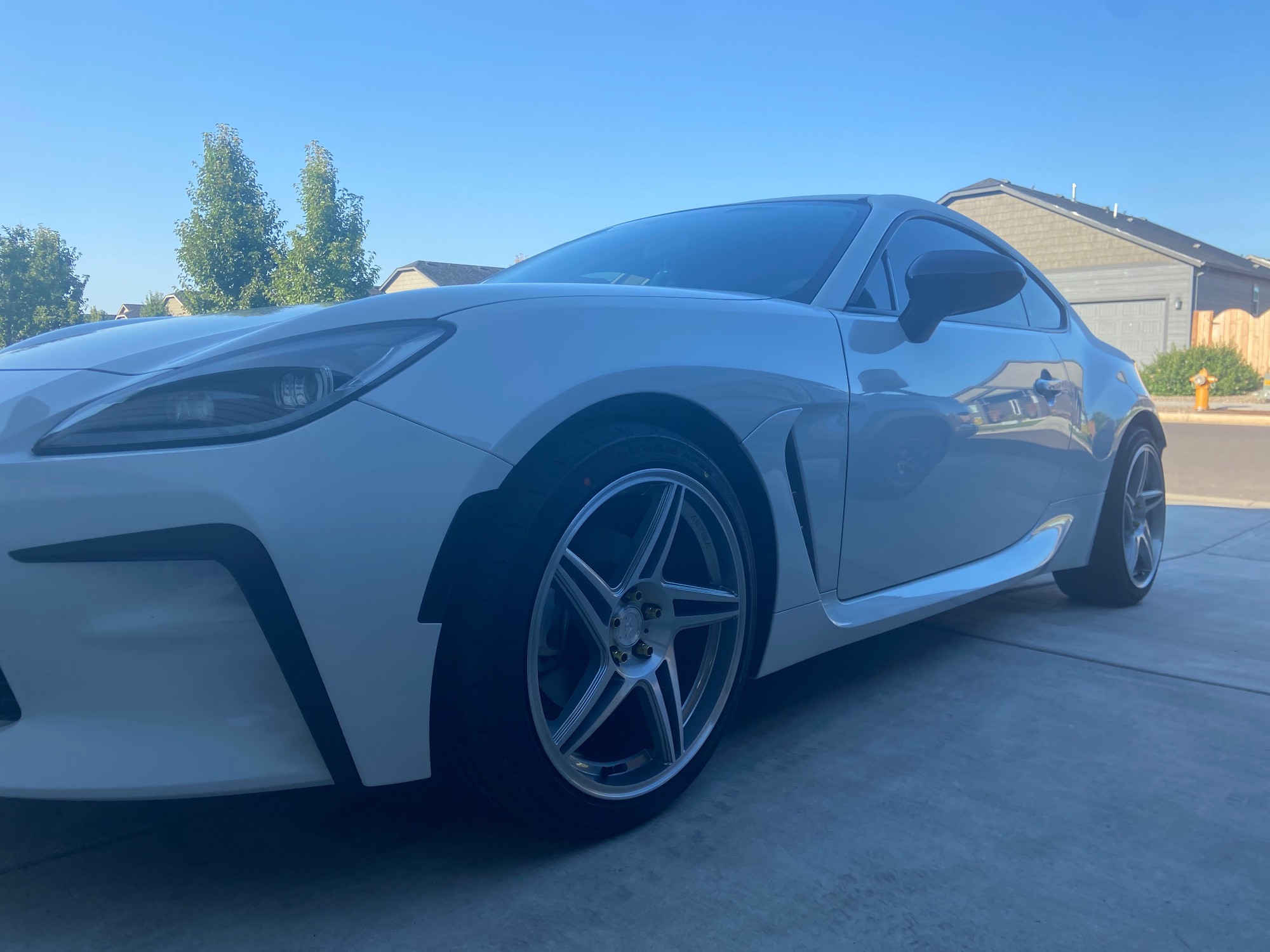 2022 Toyota GR86 with five-lug Anovia Carrier wheels