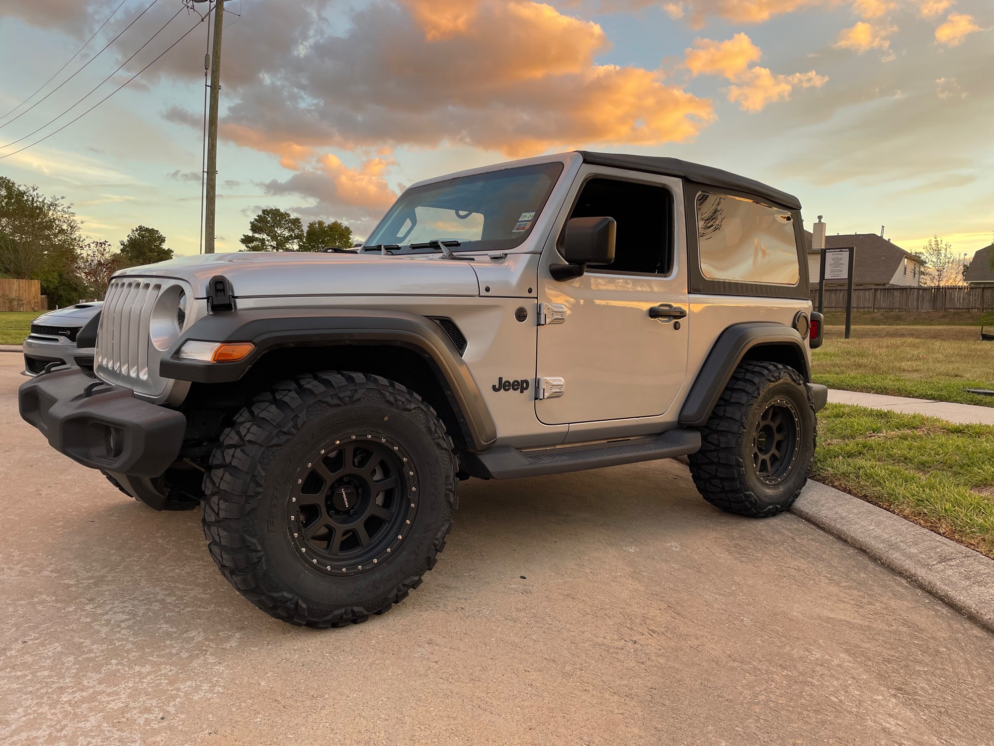 2022 Jeep Wrangler Sport with 9-wide Vision Ojos wheels