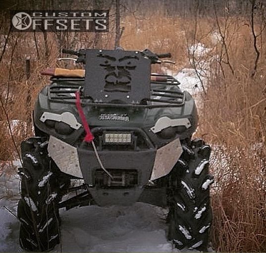 Wheel Offset 2006 Kawasaki Brute Force 750 Outside Flares Stock Custom Rims