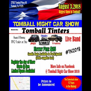Tomball Night Car Truck Show 2018