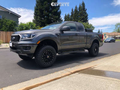 2020 Ford Ranger with 20x10 -19 Fuel Triton and 31/10.5R20 Nitto Terra ...