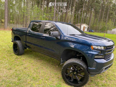 1 2020 Silverado 1500 Chevrolet Rough Country Suspension Lift 6in Arkon Off Road Lincoln Blue