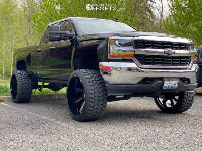 1 2018 Silverado 1500 Chevrolet Rough Country Suspension Lift 7in Arkon Off Road Lincoln Black