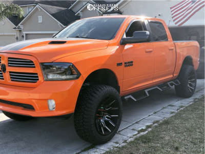 1 2015 1500 Ram Maxtrac Suspension Lift 7in Arkon Off Road Roosevelt Machined Black