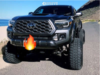 1 2016 Tacoma Toyota Pro Comp Suspension Lift 8in Arkon Off Road Davinci Black