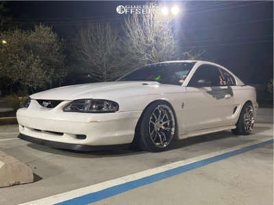 1997 Ford Mustang Base with Aodhan Ds02 18x9.5 22 | Vercelli Strada Ii 225/40 | Coilovers