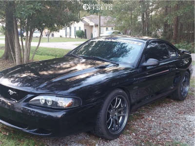 1997 Ford Mustang GT with Aodhan Ds02 18x9.5 15 | Sumitomo Htr A/s P02 255/40 | Lowering Springs