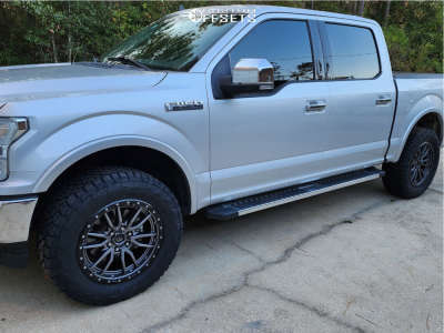 1 2019 F 150 Ford Lariat Rough Country Leveling Kit Fuel Rebel 6 Gray Black