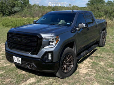 1 2021 Sierra 1500 Gmc Slt Unknown Leveling Kit Fuel Rebel 6 Bronze Black