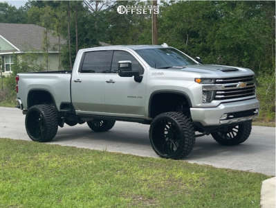 1 2020 Silverado 2500 Hd Chevrolet High Country Rough Country Suspension Lift 7in Arkon Off Road Mandela Satin Black