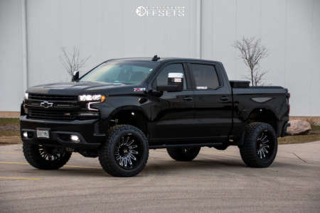1 2021 Silverado 1500 Chevrolet Rst Bds Suspension Lift 6in Arkon Off Road Armstrong Black Milled