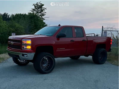 1 2014 Silverado 1500 Chevrolet Lt Rough Country Suspension Lift 6in Arkon Off Road Caesar Grey