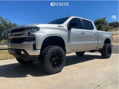 1 2022 Silverado 1500 Ltd Chevrolet Rst Rough Country Suspension Lift 6in Anthem Off Road Talon Gloss Black