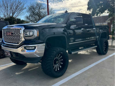 1 2016 Sierra 1500 Gmc Slt Bds Suspension Lift 8in Arkon Off Road Armstrong Black