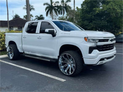 1 2024 Silverado 1500 Chevrolet Rst Motofab Arkon Off Road Churchill Chrome