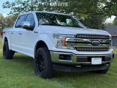 1 2018 F 150 Ford Lariat Rough Country Leveling Kit Anthem Off Road Talon Satin Black