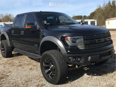2014 Ford Raptor with 17x8.5 7 Fuel Jm2 and 40/13.5R17 Nitto Mud ...