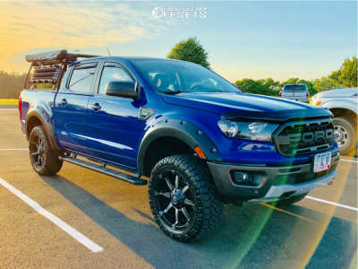 2019 Ford Ranger with 18x9 -12 Fuel Rebel and 33/12.5R18 Yokohama ...