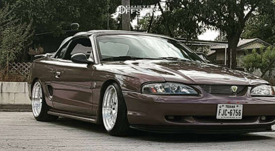 1997 Ford Mustang Base with ESR Sr01 18x9.5 22 | Federal 595 Rs-r 235/40 | Air Suspension