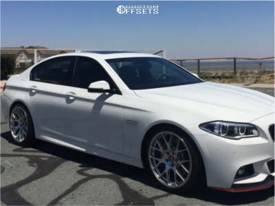 2014 BMW 550i - 20x9 29mm - BBS Chr - Lowering Springs - 245/35R20